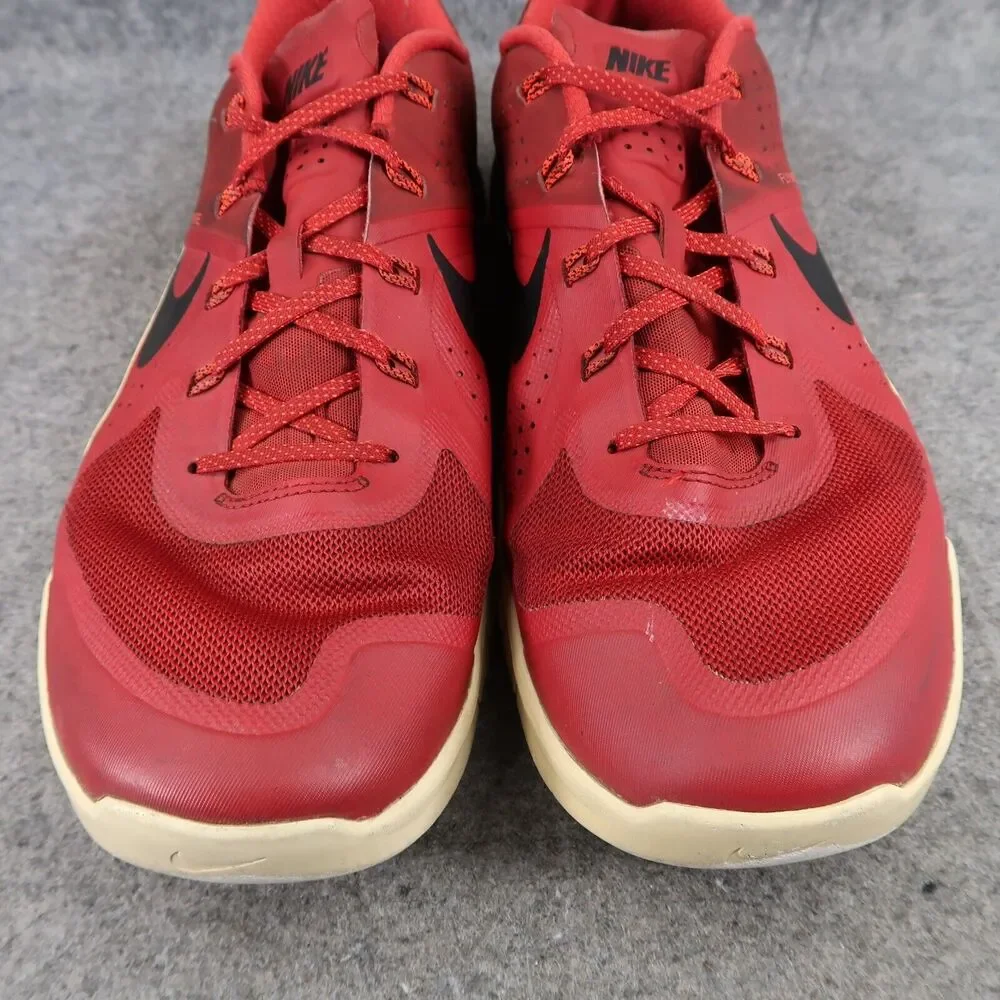 Nike Shoes Mens 14 Athletic Trainer Metcon 1 Sport Active Crossfit Gym Red Black